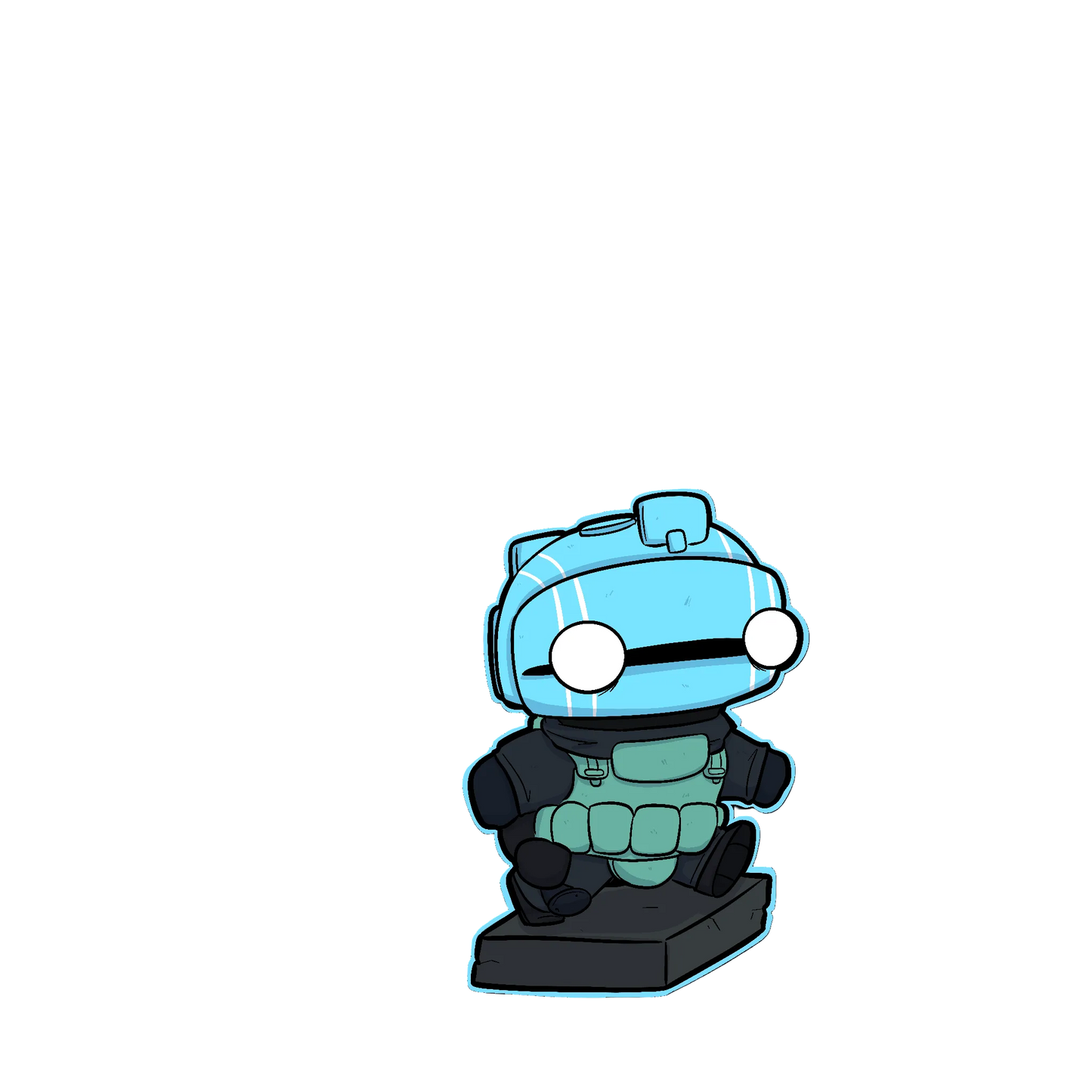 Wonders Chibi Statue Sticker – (3inch)
