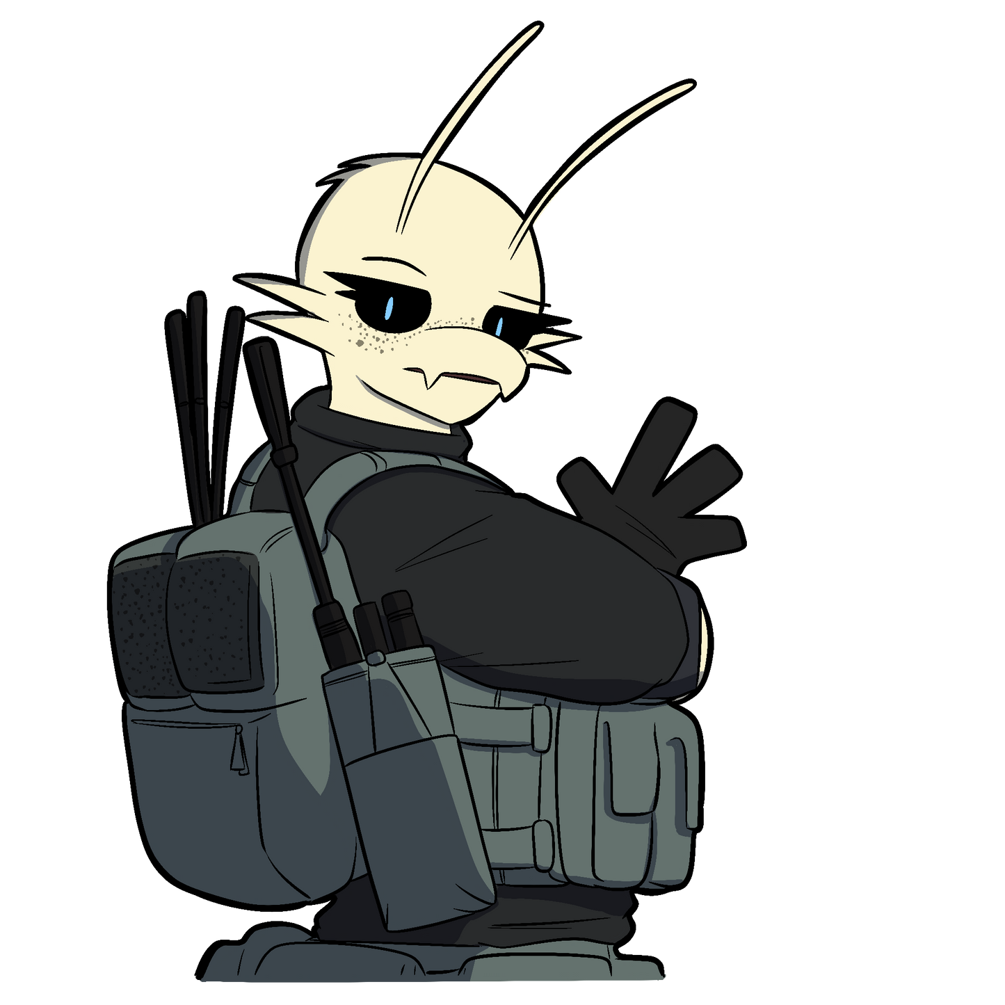 Kaia in Gear – 3 Inch Sticker